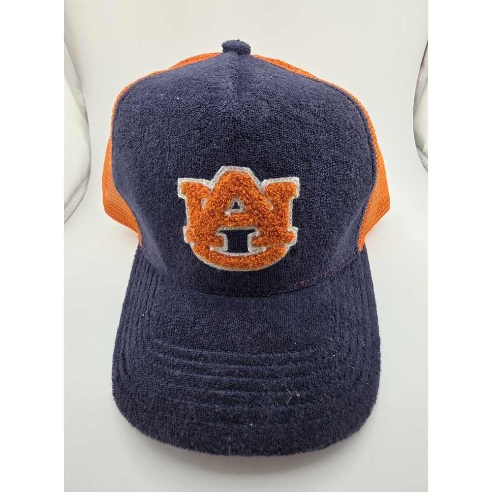 Vintage Auburn Tigers Towel Mesh Trucker Hat Cap American Needle NCAA